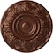 Ekena Millwork Whitman Ceiling Medallion (For Canopies up to 3 3/4"), Hand-Painted Copper Penny, 13"OD x 1 3/8"P CM13WHCPS - alternate 1